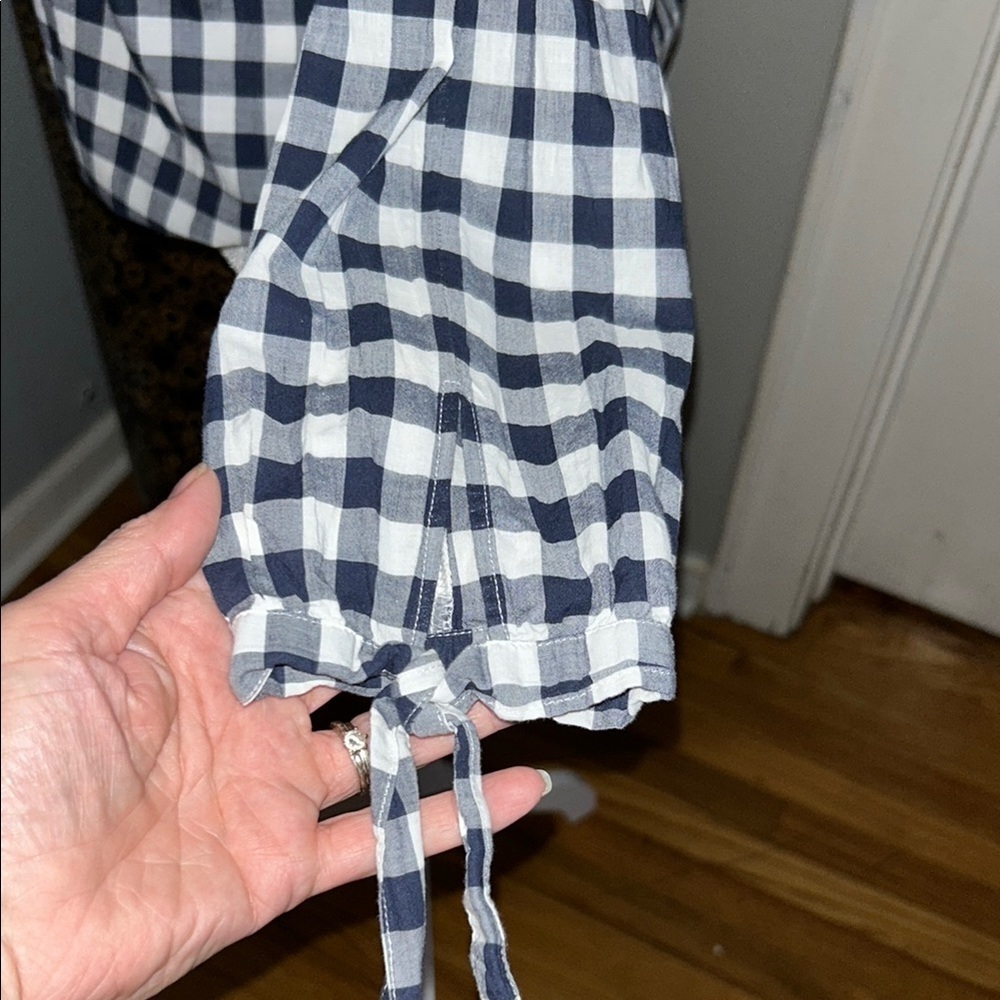 Black and White Checkered Women's Top - Picture 3 of 7